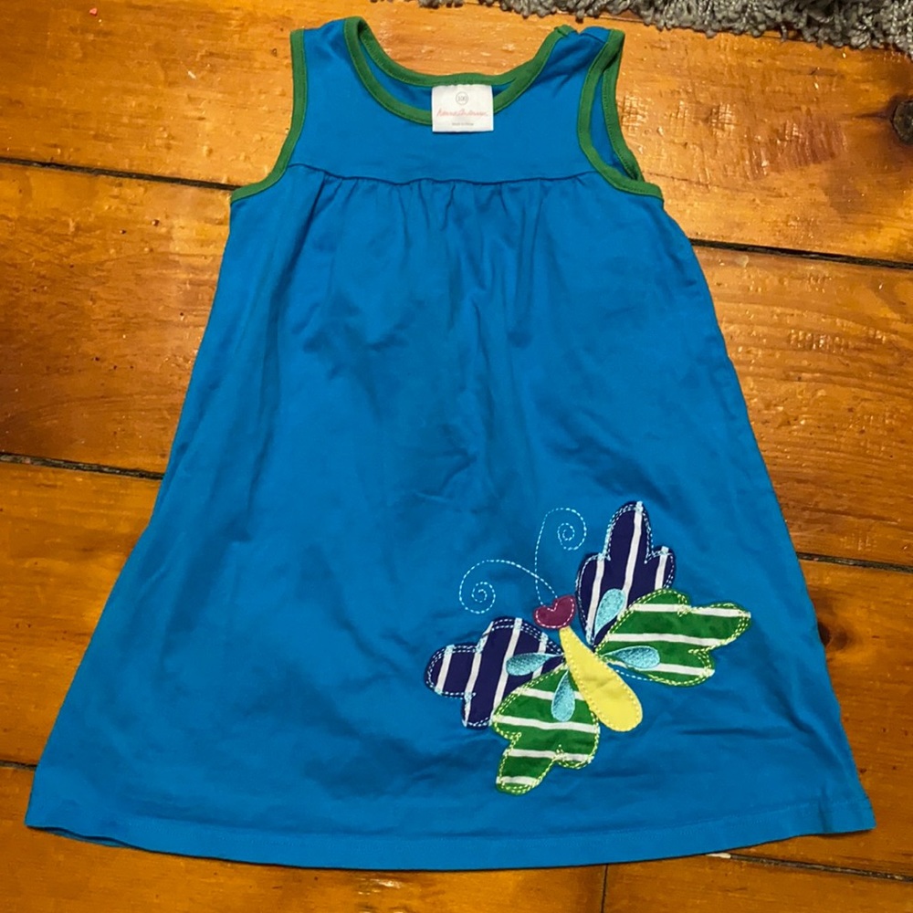 Size 100 (4) Hanna Andersson blue dress